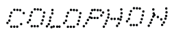 colophon